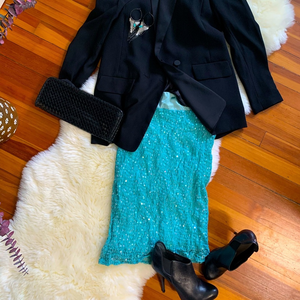 Maria Bianca Nero Mermaid style sequin skirt